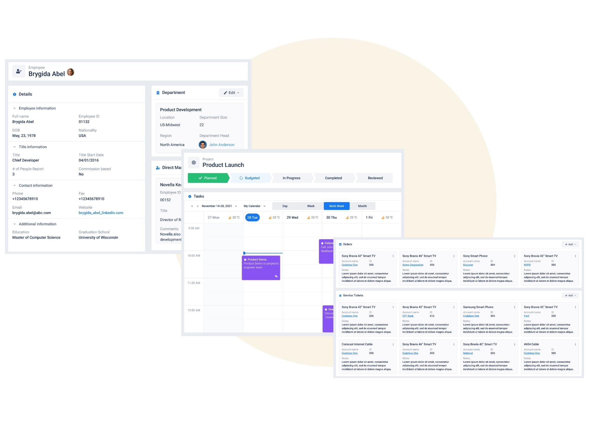 data visualization screen