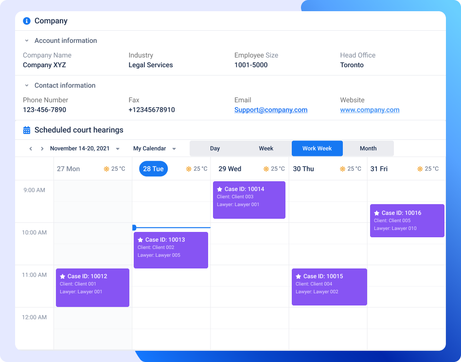 legal case management calendar