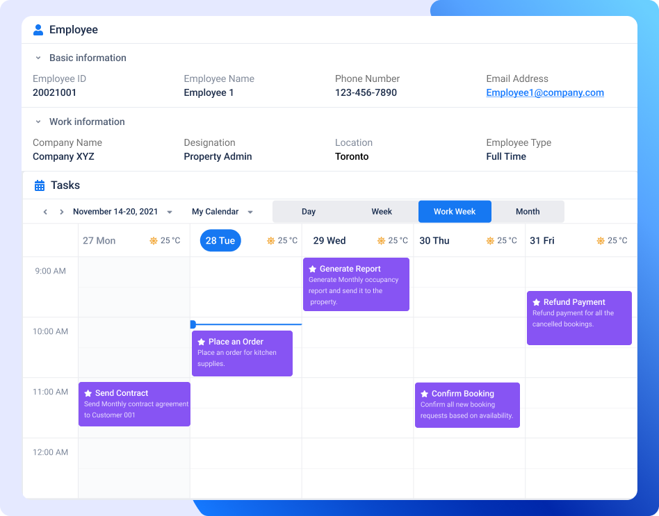 coworking space management calendar