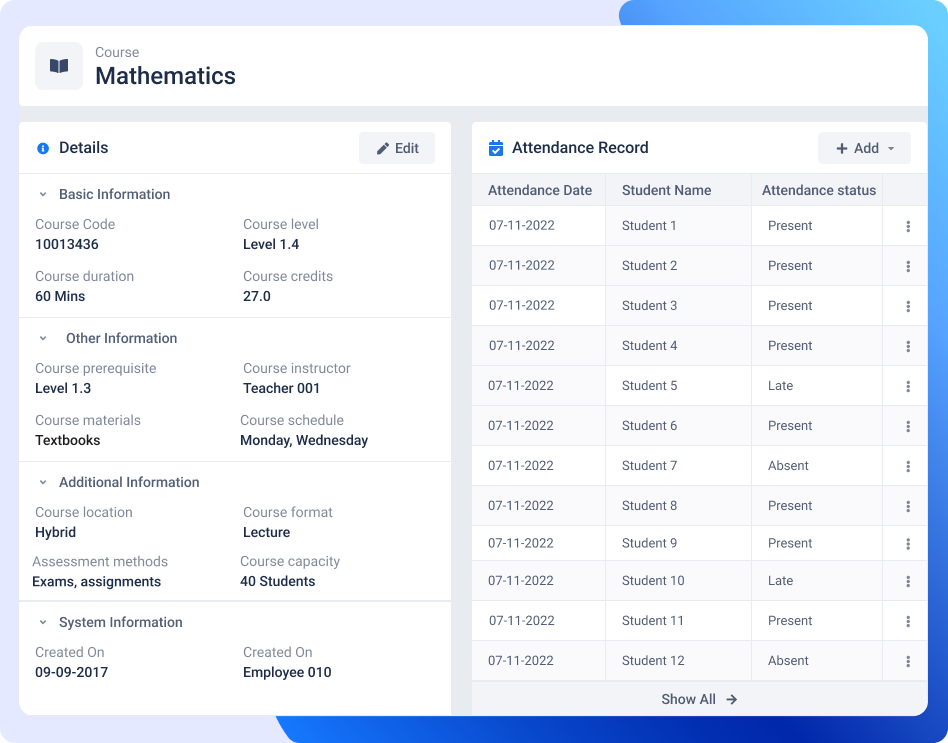 attendance management overview