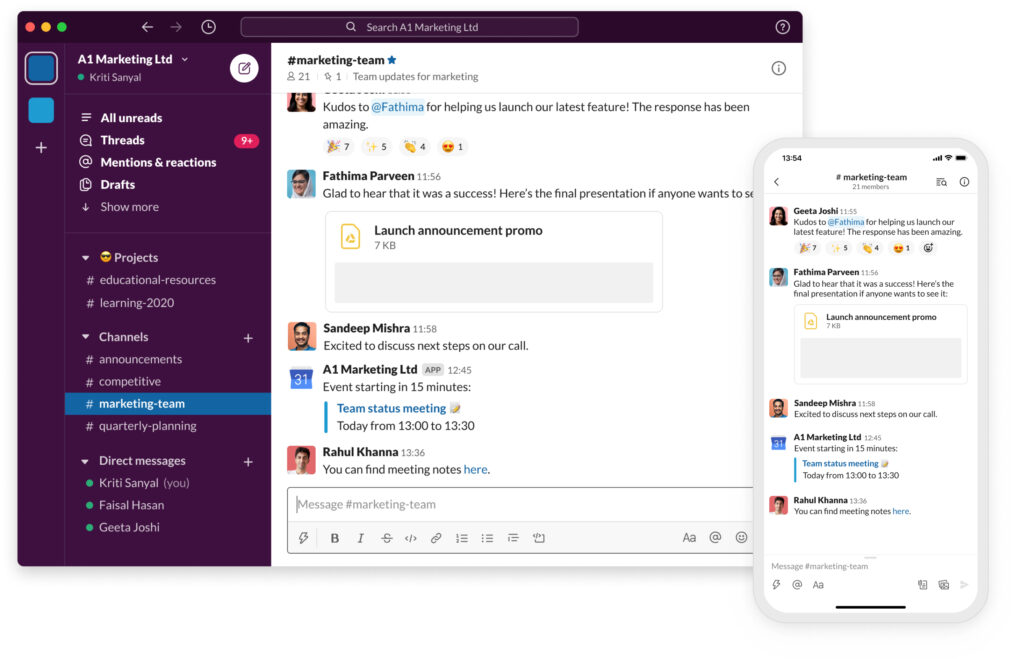 communication app slack