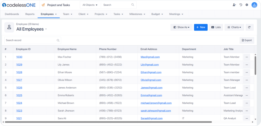 accessing codeless one app workspace 3