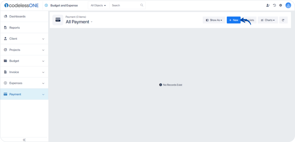 adding records in codeless one 2