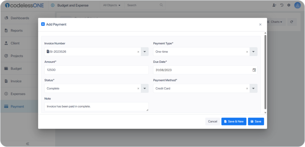 adding records in codeless one 4