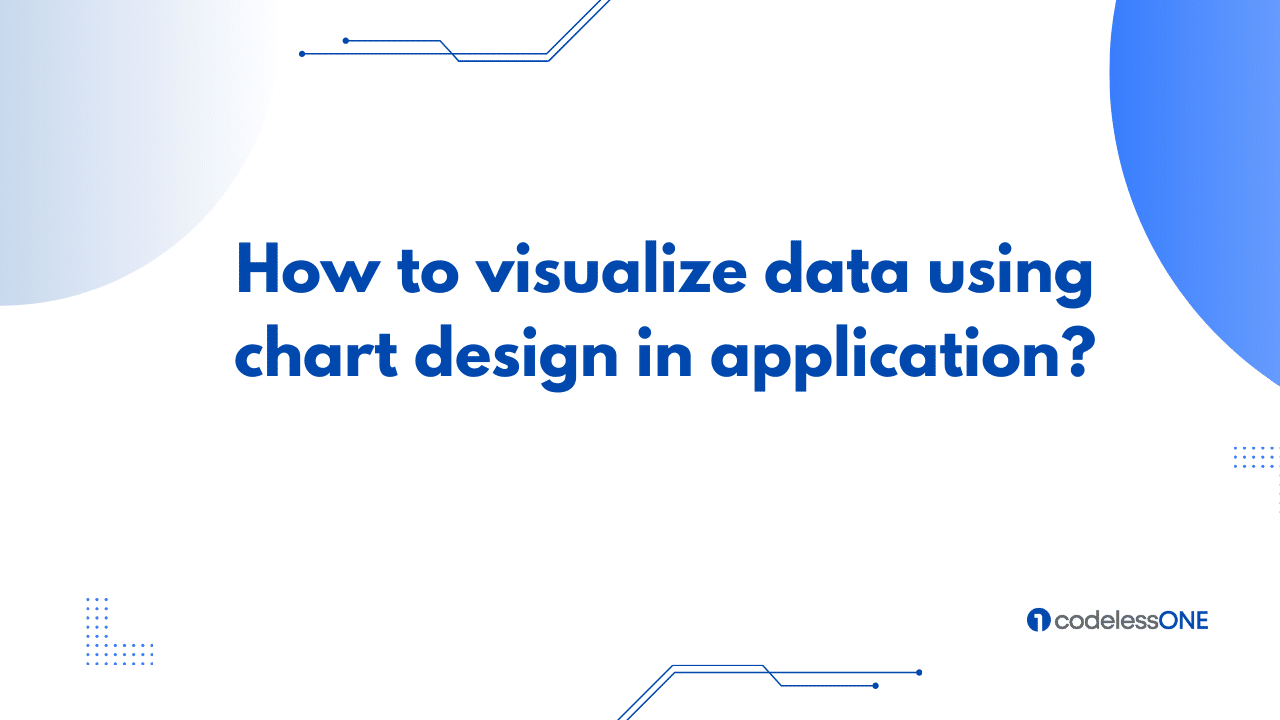 Visualize Data using chart design in application.