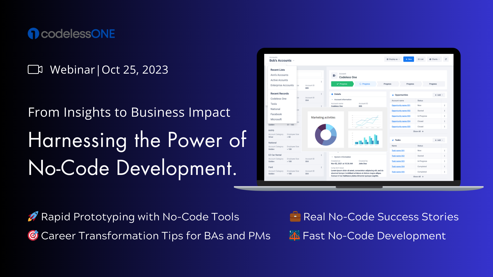 webinar on power of no-code